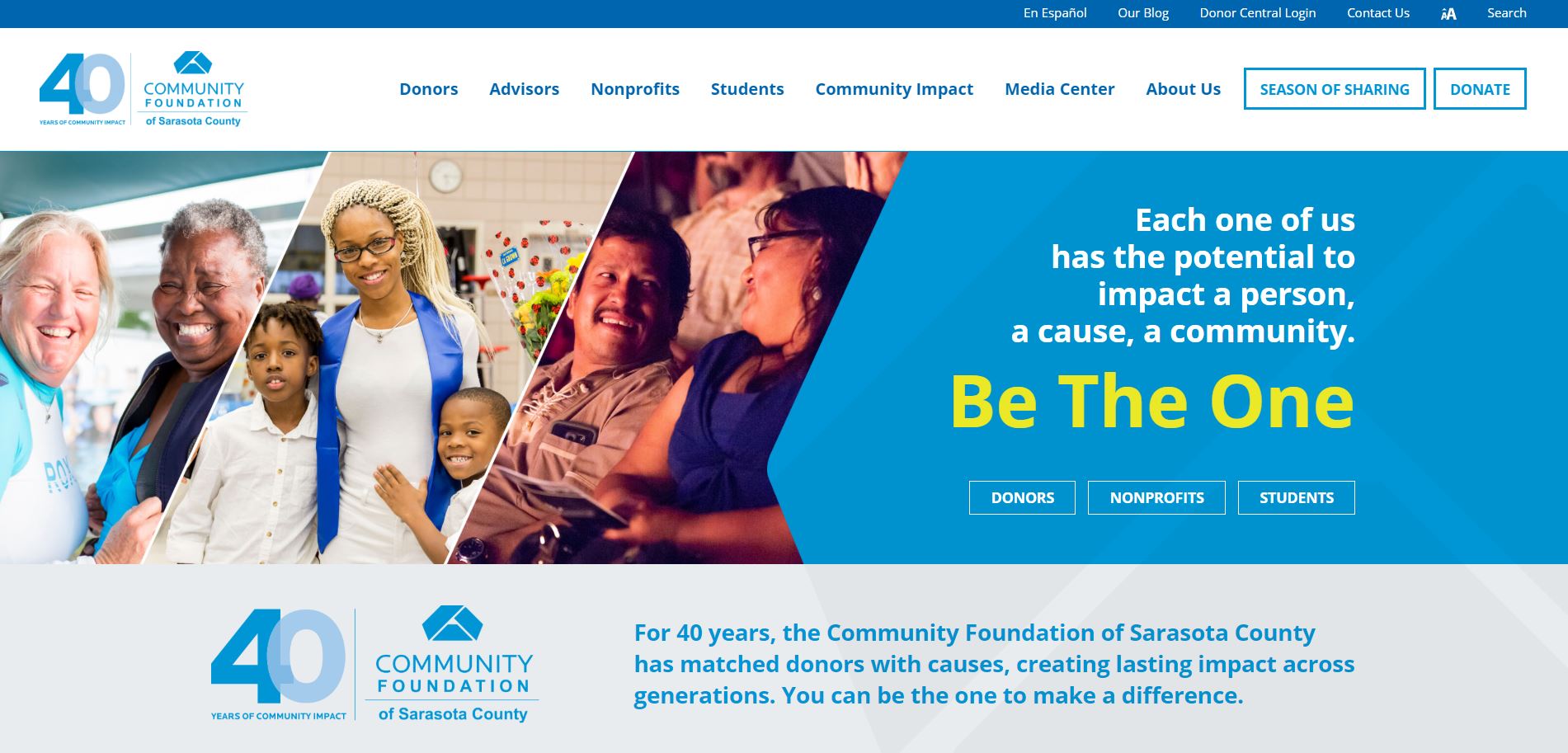 Community Foundation of Sarasota County Launches New Website Designed